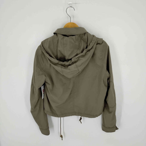 ディーゼル DIESEL ミリタリーナイロンショートジャケット フード着脱可 レディース import:S