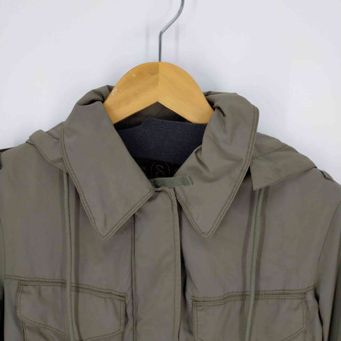 ディーゼル DIESEL ミリタリーナイロンショートジャケット フード着脱可 レディース import:S
