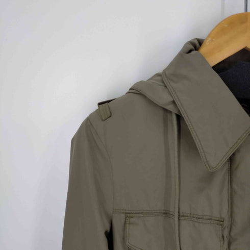 ディーゼル DIESEL ミリタリーナイロンショートジャケット フード着脱可 レディース import:S