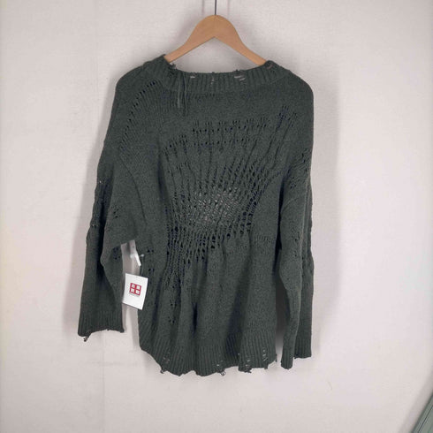 ザラ ZARA ダメージスパイダーネットオープンニットセーター レディース JPN:M