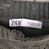 ザラ ZARA ダメージスパイダーネットオープンニットセーター レディース JPN:M