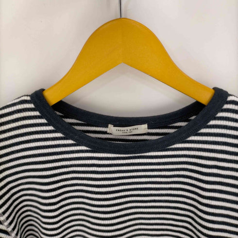 フリークスストア FREAKS STORE ハニカムボーダー5分袖Tシャツ レディース FREE