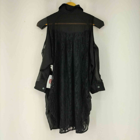 レースシースルーデザイン L/S ブラウス レディース JPN:M