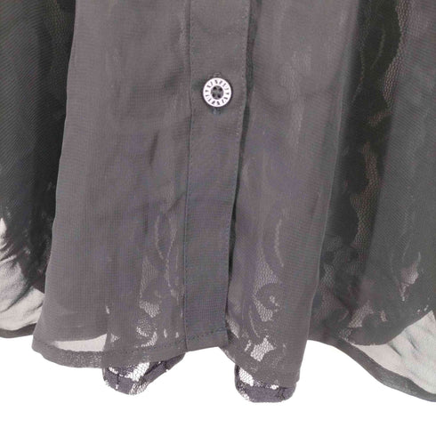 レースシースルーデザイン L/S ブラウス レディース JPN:M