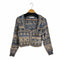 ザラ ZARA KNIT JACQUARD JACKET レディース import:S