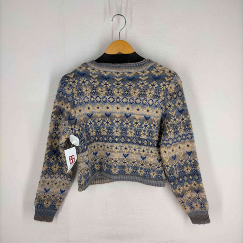 ザラ ZARA KNIT JACQUARD JACKET レディース import:S