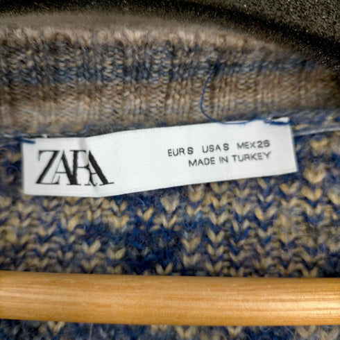 ザラ ZARA KNIT JACQUARD JACKET レディース import:S