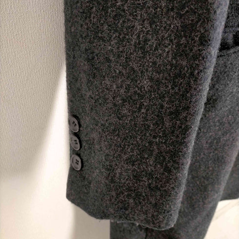 ミッシェルクランオム MICHEL KLEIN HOMME 比翼仕立て ステンカラーコート メンズ