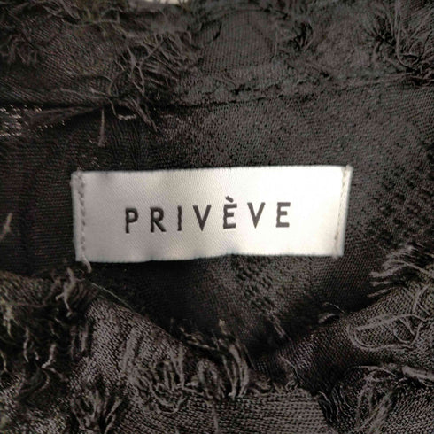 プリヴェヴェ PRIVEVE 3Dジャガードワンピース レディース FREE
