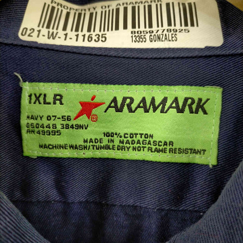 アラマーク ARAMARK コットン ワークシャツ メンズ JPN:XL