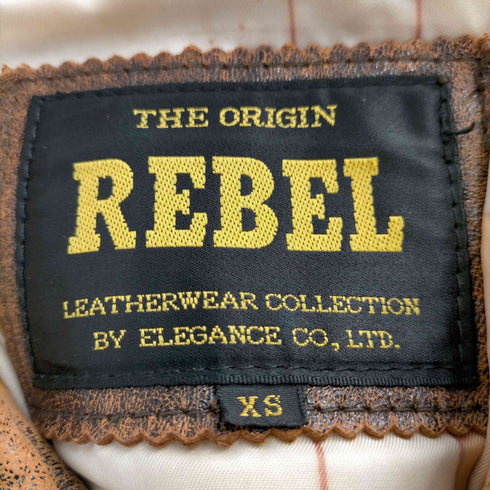 レベル REBEL ラムレザーワッペンA-2ジャケット メンズ JPN:XS