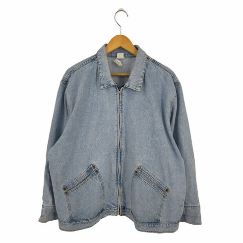 moda intl USA製 デニム ジップアップジャケット メンズ JPN:XL