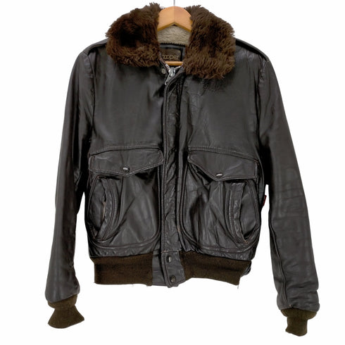 クーパー cooper MADE IN USA 80s リアルレザーG-1フライトジャケット メンズ US:38