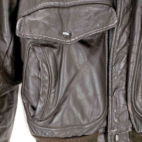 クーパー cooper MADE IN USA 80s リアルレザーG-1フライトジャケット メンズ US:38