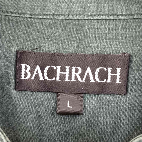 バクラック BACHRACH 片ポケ ノーカラーシャツ メンズ JPN:L