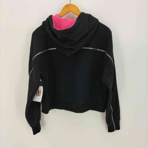 ディーゼル DIESEL アニマル刺繍 パッチ クロップド フーディー レディース import:XS