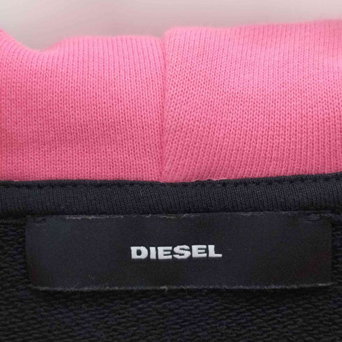 ディーゼル DIESEL アニマル刺繍 パッチ クロップド フーディー レディース import:XS