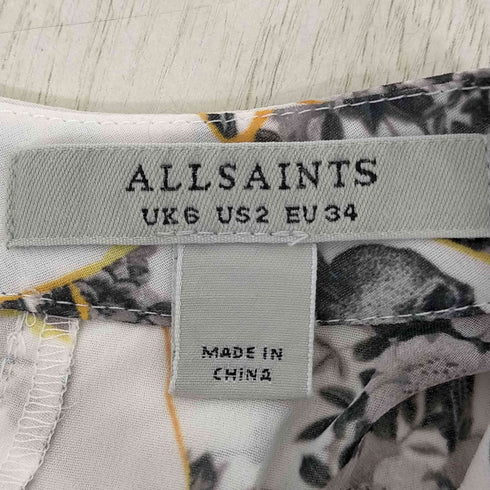 オールセインツ ALLSAINTS 花柄シフォンワンピース レディース us2