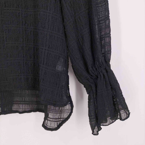 フーフー FOUFOU seersucker mellow blouse シアサッカー メロウブラウス レディース