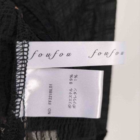 フーフー FOUFOU seersucker mellow blouse シアサッカー メロウブラウス レディース