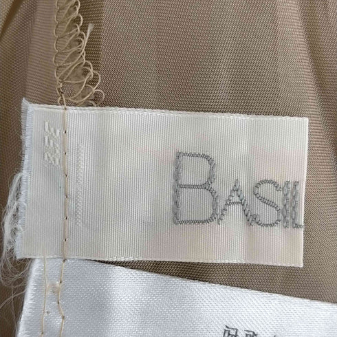 バジーレヴェントット BASILE28 シルク100 総柄ロングスカート レディース 44