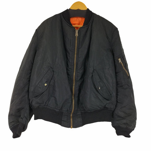 アルファ ALPHA 80S MADE IN USA IDEALジッパー MA1 リバーシブル フライトジャケット メンズ JPN:XXL
