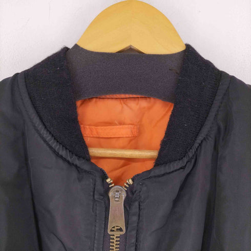 アルファ ALPHA 80S MADE IN USA IDEALジッパー MA1 リバーシブル フライトジャケット メンズ JPN:XXL