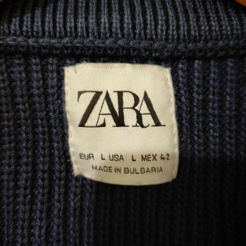 ザラ ZARA ハーフジップニット メンズ import:L