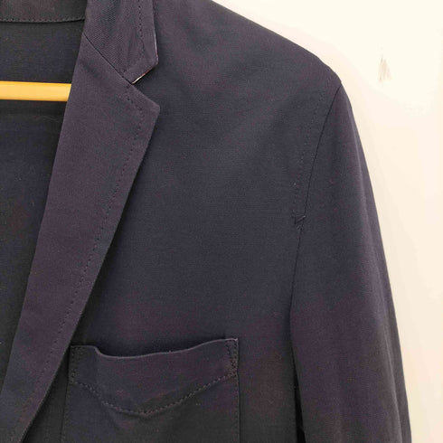 バーバリーブラックレーベル BURBERRY BLACK LABEL 袖切替チェック コットン リネン 薄手 ジャケット メンズ import:M