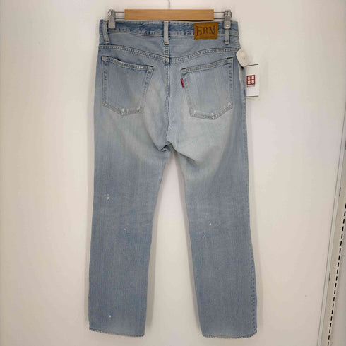 ハリウッドランチマーケット HOLLYWOOD RANCH MARKET HP405 ボタンフライ ダメージストレートデニムパンツ メンズ W31 L32