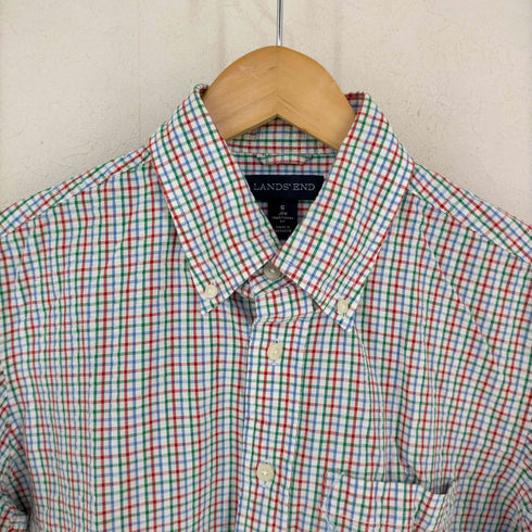ランズエンド LANDS END シアサッカー BDシャツ メンズ JPN:S