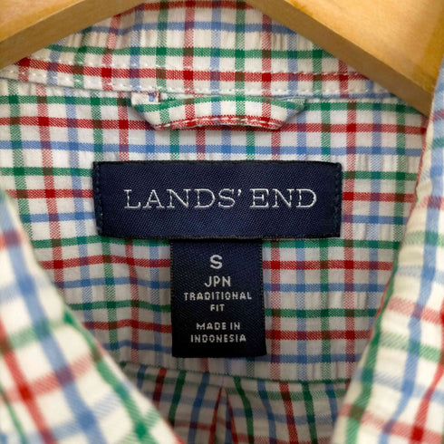 ランズエンド LANDS END シアサッカー BDシャツ メンズ JPN:S