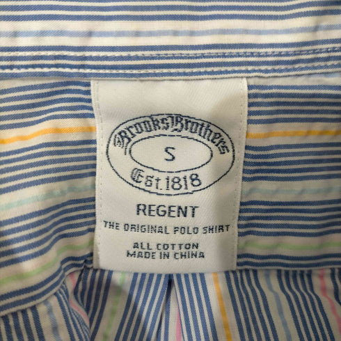 ブルックスブラザーズ BROOKS BROTHERS REGENT シアサッカー S/S BDシャツ メンズ import:S