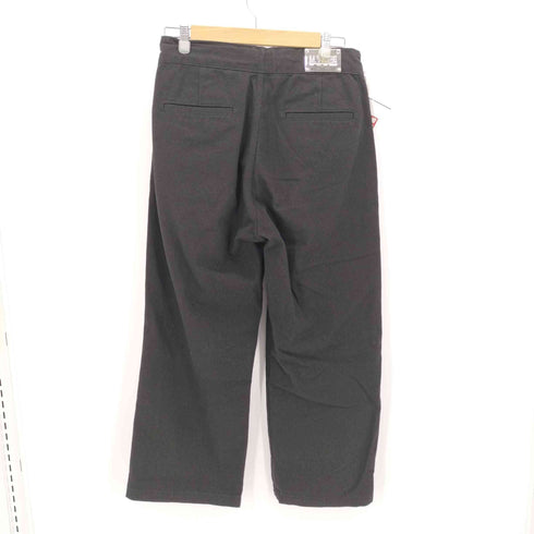 エムワイオービー エヌワイシー M.Y.O.B NYC ロゴプレート ボタンデザインベルト付き タック デニム ワイド パンツ レディース