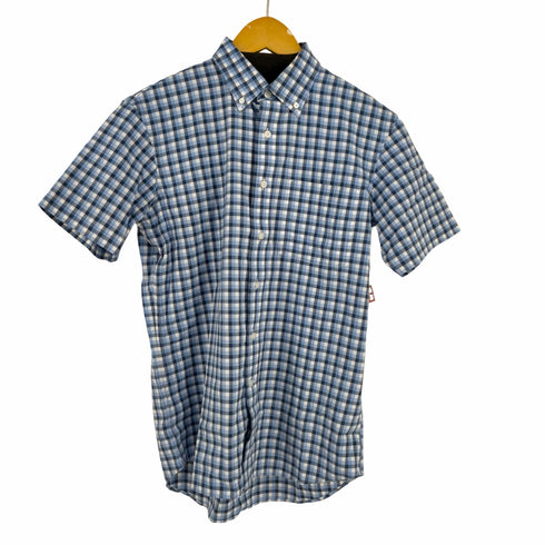 ランズエンド LANDS END チェック S/S BDシャツ メンズ JPN:S