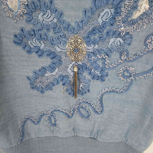 コッカ COCCA 刺繍デザインタンクトップ レディース import:M