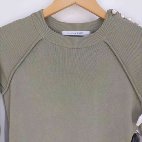 ボーダーズアットバルコニー borders at balcony SINGLE PEARL TOP シングルパールトップ レディース 38