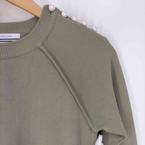 ボーダーズアットバルコニー borders at balcony SINGLE PEARL TOP シングルパールトップ レディース 38