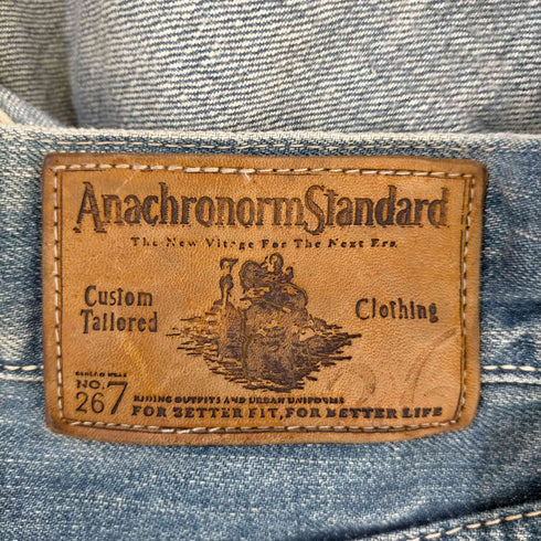 アナクロノーム Anachronorm bal α2 USED加工 デニムパンツ メンズ