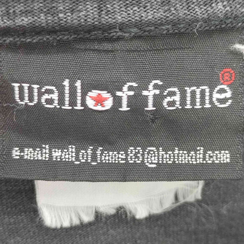 ウォールオブフェイム wall of fame ©2003 コピーライト ロックバンド ドクロプリント Tシャツ レディース