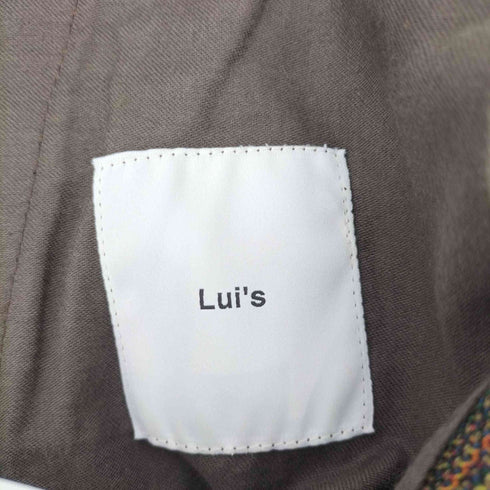 ルイス Luis 高級クラシックチェック テーパードパンツ メンズ JPN:S