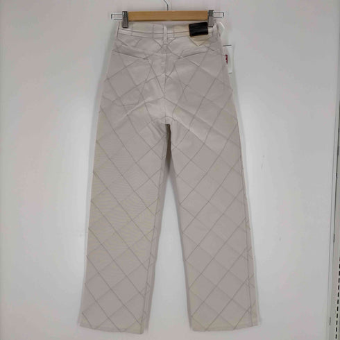 フミカウチダ FUMIKA UCHIDA PLAID PINTUCK-BIAS WIDE PANTS レディース 34