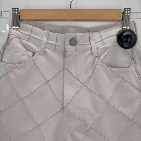 フミカウチダ FUMIKA UCHIDA PLAID PINTUCK-BIAS WIDE PANTS レディース 34