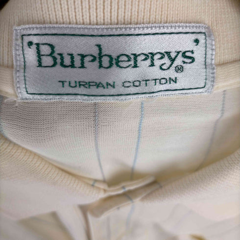 バーバリーズ BURBERRYS ロゴ刺しゅうストライプポロシャツ メンズ
