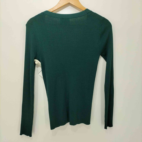 ユナイテッドアローズ UNITED ARROWS シルクリブ Vネック カーディガン レディース JPN:38