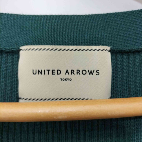 ユナイテッドアローズ UNITED ARROWS シルクリブ Vネック カーディガン レディース JPN:38
