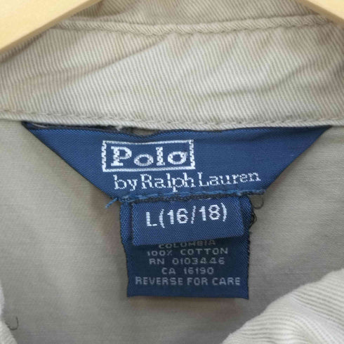 ポロバイラルフローレン Polo by RALPH LAUREN 80-90s 三角タグ コットン スイングトップ ジップアップジャケット メンズ L(16/18)