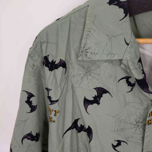 ショット Schott HAWAIIAN SHIRT BAT SPIDER アロハ ハワイアン メンズ import:L