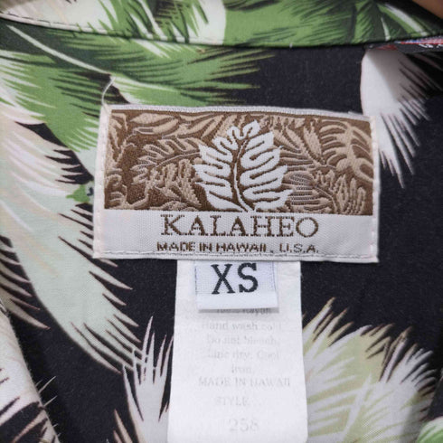 カラヘオ KALAHEO ハワイ製 アロハシャツ メンズ import:XS