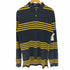 ポロバイラルフローレン Polo by RALPH LAUREN 90S ポニー 刺繍 ボーダー L/S 鹿の子 ポロシャツ メンズ import:L